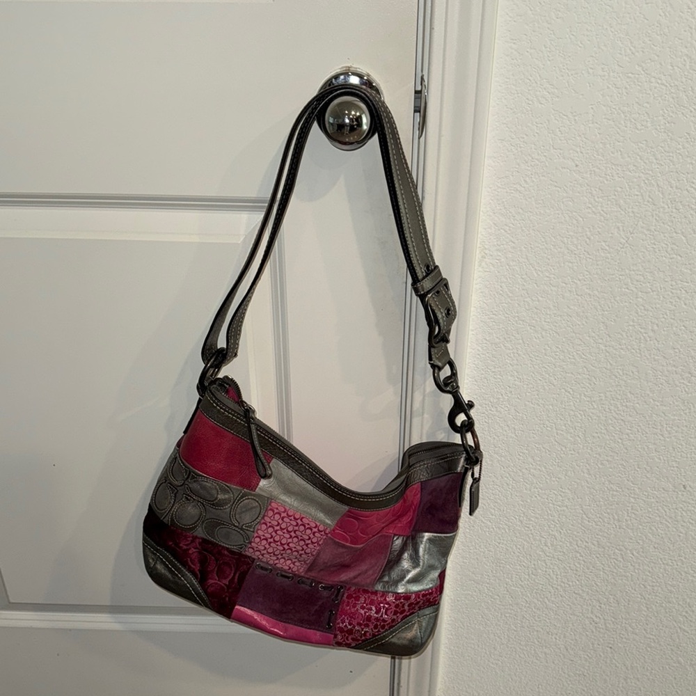 Patchwork Shoulder Bag - Multicolor